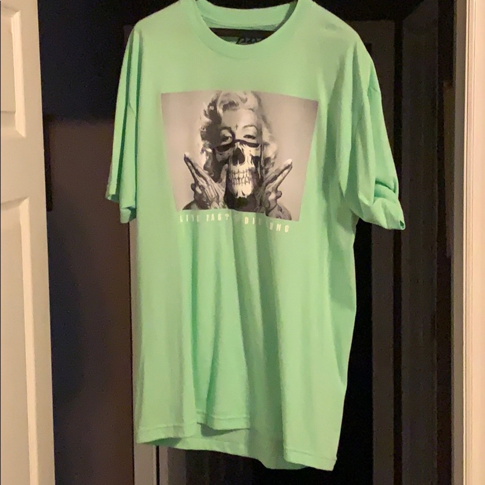Mint green tee